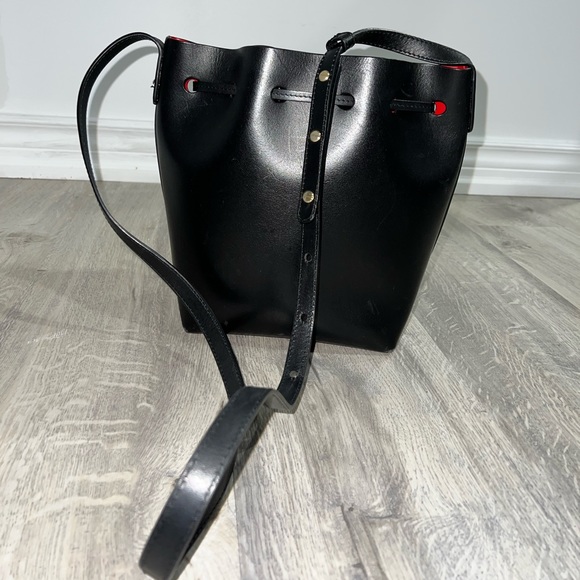 MANSUR GAVRIEL Mini Leather Bucket Bag. - Picture 11 of 15